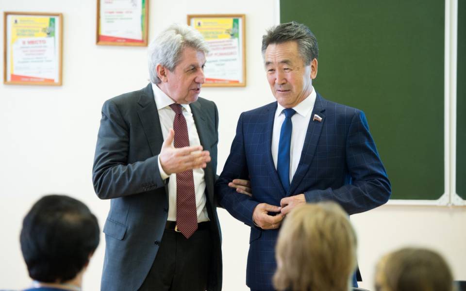 Grigory Ordzhonikidze, the Secretary-General of the Commission of the Russian Federation for UNESCO,and Ivan Belekov, Chairman of the State Assembly of the Altai Republic of the Commission of the Russian Federation for UNESCO, Deputy of the State Duma of the Russian Federation.